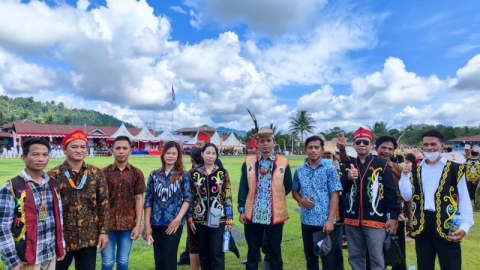 Upacara Bendera Hut RI 77 Desa Nahakramo Baru di L